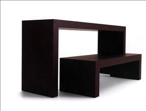 Home furniture (Nero) konzola Borges P101W