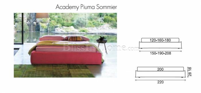 Esprit Libre postelja Academy Piuma Sommier