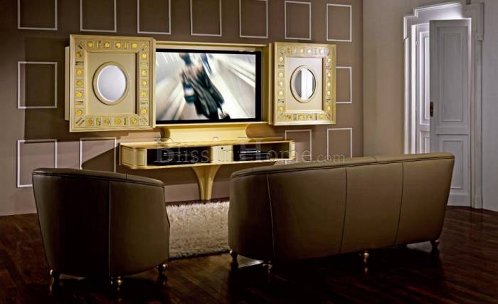 Mosaik TV omara HI–FI Sliding Home Cinema-Glass Eyes