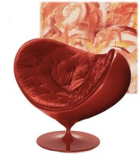 Color arancia Fotelj Love