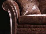 Pushkar fotelj  brown leather