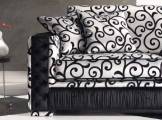 Miami fotelj black-white